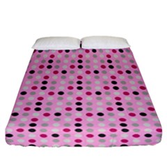 Grey Magenta Eggs On Pink Fitted Sheet (california King Size)