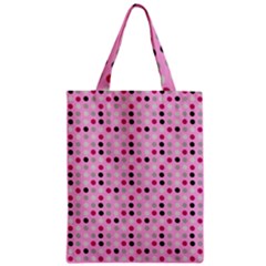 Grey Magenta Eggs On Pink Zipper Classic Tote Bag by snowwhitegirl