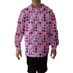 Grey Magenta Eggs On Pink Hooded Wind Breaker (kids) by snowwhitegirl