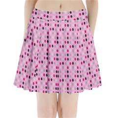 Grey Magenta Eggs On Pink Pleated Mini Skirt by snowwhitegirl