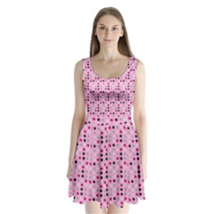 Grey Magenta Eggs On Pink Split Back Mini Dress  by snowwhitegirl