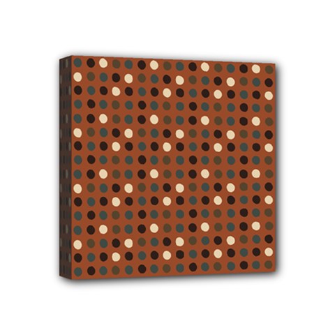 Grey Eggs On Russet Brown Mini Canvas 4  X 4  by snowwhitegirl