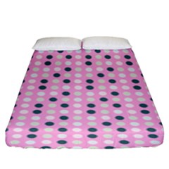 Teal White Eggs On Pink Fitted Sheet (king Size) by snowwhitegirl