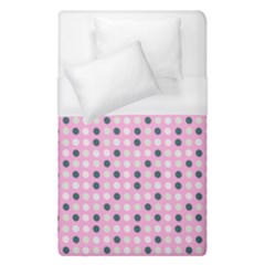 Teal White Eggs On Pink Duvet Cover (single Size) by snowwhitegirl