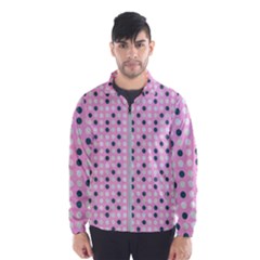 Teal White Eggs On Pink Wind Breaker (men)