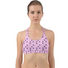 Teal White Eggs On Pink Back Web Sports Bra