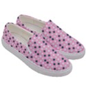 Teal White Eggs On Pink Men s Canvas Slip Ons View3