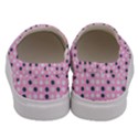 Teal White Eggs On Pink Men s Canvas Slip Ons View4