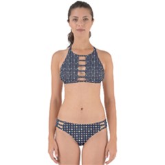 Beige Blue Cream Eggs On Grey Blue Perfectly Cut Out Bikini Set