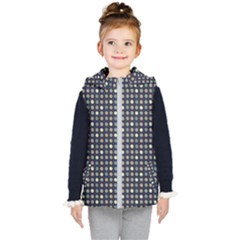 Beige Blue Cream Eggs On Grey Blue Kid s Puffer Vest