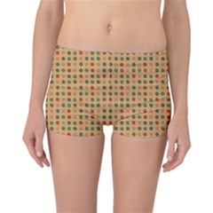 Grey Brown Eggs On Beige Reversible Boyleg Bikini Bottoms by snowwhitegirl