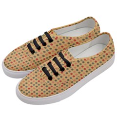 Grey Brown Eggs On Beige Women s Classic Low Top Sneakers