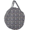 Cakes Yellow Pink Dot Sundaes Grey Giant Round Zipper Tote View1