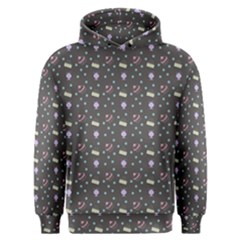 Cakes Yellow Pink Dot Sundaes Grey Men s Overhead Hoodie