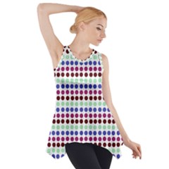 Multi White Dots Side Drop Tank Tunic by snowwhitegirl