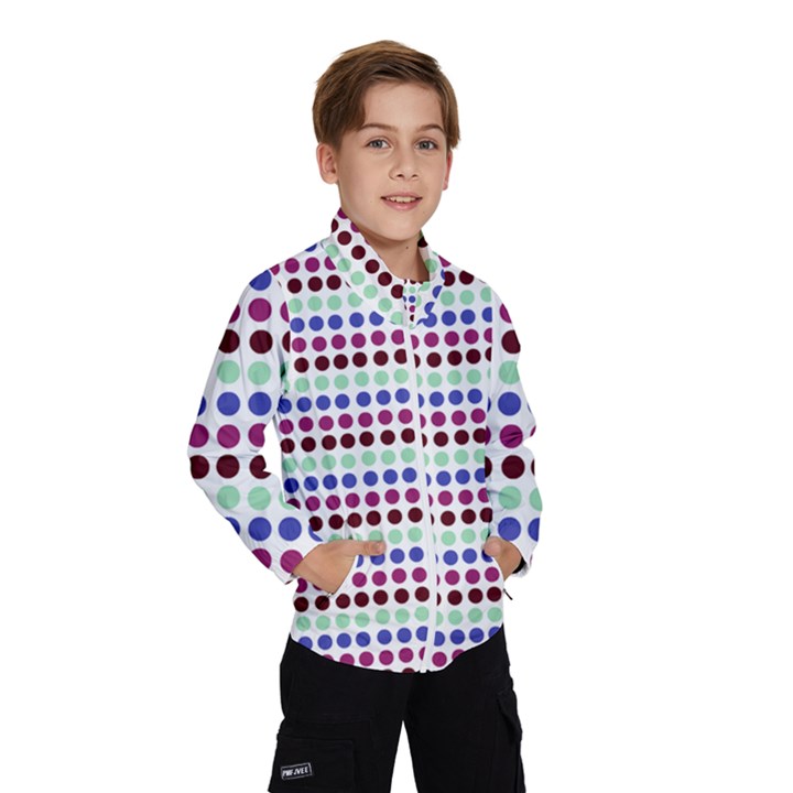 Multi White Dots Wind Breaker (Kids)