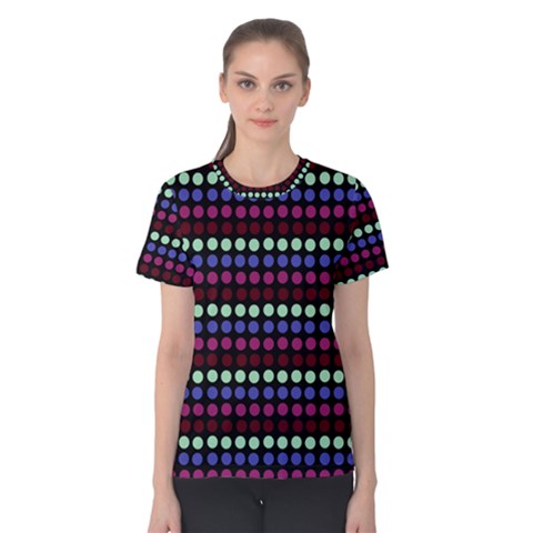 Multi Black Dots Women s Cotton Tee by snowwhitegirl