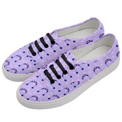 Winter Hat Snow Heart Lilac Blue Women s Classic Low Top Sneakers by snowwhitegirl