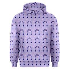 Winter Hat Snow Heart Lilac Blue Men s Overhead Hoodie