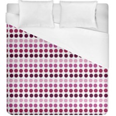 Pink Red Dots Duvet Cover (king Size) by snowwhitegirl