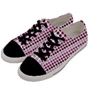 Pink Red Dots Men s Low Top Canvas Sneakers View2