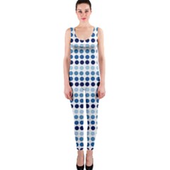 Blue Dots Onepiece Catsuit by snowwhitegirl