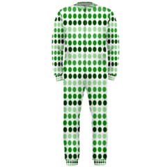 Greenish Dots Onepiece Jumpsuit (men)  by snowwhitegirl