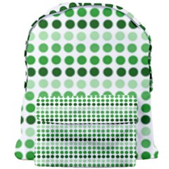 Greenish Dots Giant Full Print Backpack