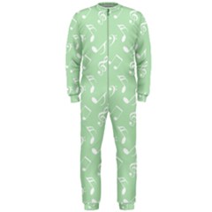 Mint Green White Music Onepiece Jumpsuit (men)  by snowwhitegirl