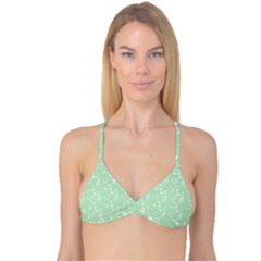 Mint Green White Music Reversible Tri Bikini Top by snowwhitegirl