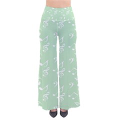 Mint Green White Music Pants by snowwhitegirl