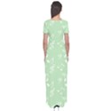 Mint Green White Music Short Sleeve Maxi Dress View2