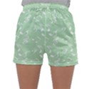 Mint Green White Music Sleepwear Shorts View1