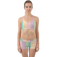 Ice Cream Lines Back Web Sports Bra Set by snowwhitegirl