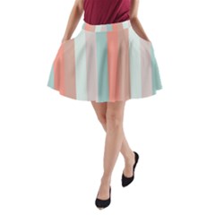 Seafoam Splash A-line Pocket Skirt by snowwhitegirl