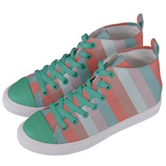 Seafoam Splash Women s Mid-top Canvas Sneakers