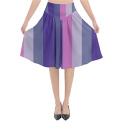 Concert Purples Flared Midi Skirt by snowwhitegirl