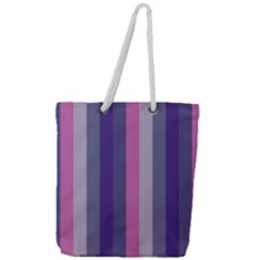 Concert Purples Full Print Rope Handle Tote (large) by snowwhitegirl