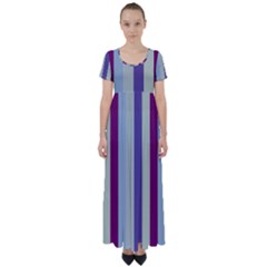 Sea The Sky High Waist Short Sleeve Maxi Dress