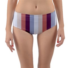 Grape Tapestry Reversible Mid-waist Bikini Bottoms