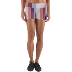 Grape Tapestry Yoga Shorts by snowwhitegirl