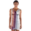 Grape Tapestry Wrap Front Bodycon Dress View1