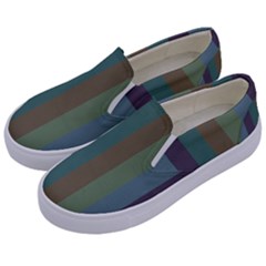 Rainy Woods Kids  Canvas Slip Ons by snowwhitegirl