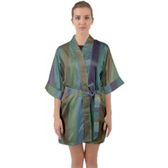 Rainy Woods Quarter Sleeve Kimono Robe