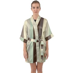 Mint Sunday Quarter Sleeve Kimono Robe