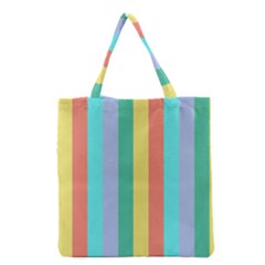 Summer Stripes Grocery Tote Bag by snowwhitegirl