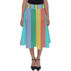 Summer Stripes Perfect Length Midi Skirt by snowwhitegirl