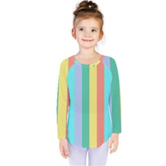 Summer Stripes Kids  Long Sleeve Tee