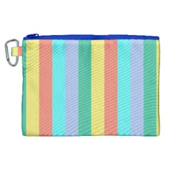 Summer Stripes Canvas Cosmetic Bag (xl)