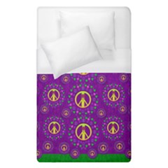 Peace Be With Us In Love And Understanding Duvet Cover (single Size) by pepitasart